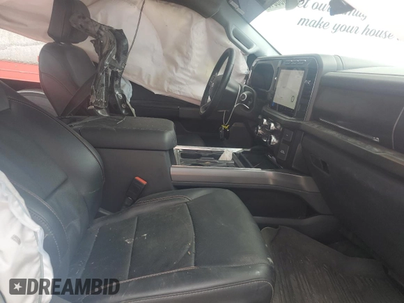 2024 Ford F-350 XL with VIN 1FT8W3BT4REC12989, listed as a Copart auction lot 55408845 with 30,982 mi miles and Salvage title. Bid and sale history available at DreamBid. Image 7.