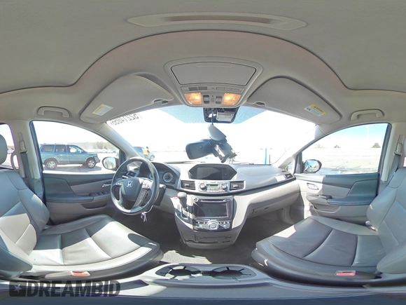 2014 Honda Odyssey Touring with VIN 5FNRL5H95EB052523, listed as a Copart auction lot 52214055 with 131,350 mi miles and Salvage Title. Bid and sale history available at DreamBid. Image 15.