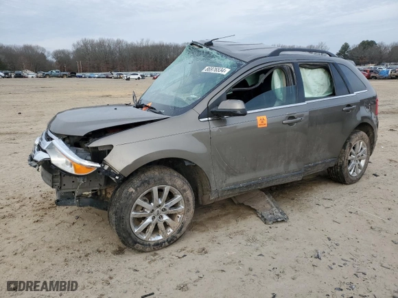 2014 Ford Edge Limited with VIN 2FMDK4KC9EBA62797, listed as a Copart auction lot 86976534 with 199,438 mi miles and Salvage Title. Bid and sale history available at carsss.com. Image 1.
