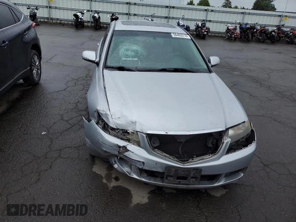2004 Acura TSX w/Navigation with VIN JH4CL96944C038672, listed as a Copart auction lot 56462214 with 239,157 mi miles and Salvage Title. Bid and sale history available at carsss.com. Image 5.