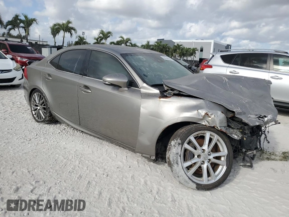 2018 Lexus IS with VIN JTHBA1D24J5068103, listed as a Copart auction lot 55030035 with 0 mi miles and Salvage Title. Bid and sale history available at carsss.com. Image 4.