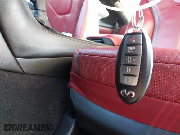2017 Infiniti Q60 Red Sport 400 with VIN JN1FV7EL6HM701933, listed as a IAAI auction lot 41485664 with 72,496 mi miles and . Bid and sale history available at carsss.com. Image 11.