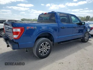2023 Ford F-150 XL with VIN 1FTFW1E51PKF30933, listed as a Copart auction lot 53256355 with 26,267 mi miles and Salvage Title. Bid and sale history available at carsss.com. Image 3.