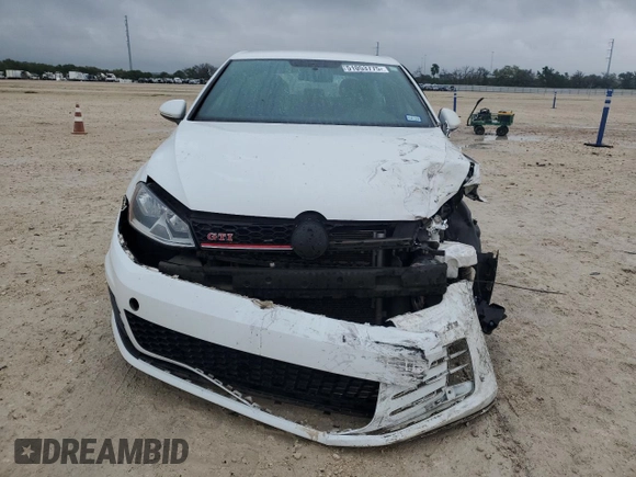 2016 Volkswagen GTI S with VIN 3VWY47AU0GM003440, listed as a Copart auction lot 51053775 with 79,954 mi miles and Salvage Title. Bid and sale history available at DreamBid. Image 5.