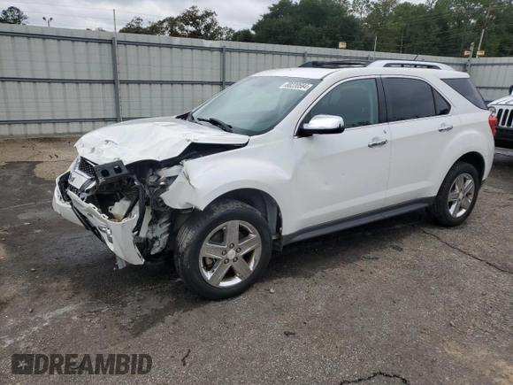 2014 Chevrolet Equinox LTZ with VIN 2GNALDEKXE6381200, listed as a Copart auction lot 80220584 with 130,829 mi miles and Salvage Title. Bid and sale history available at carsss.com. Image 1.