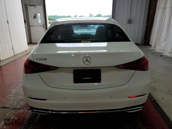2024 Mercedes-Benz C 300 with VIN W1KAF4GB8RR186869, listed as a Copart auction lot 60545895 with 24,943 mi miles and Clean title. Bid and sale history available at DreamBid. Image 6.
