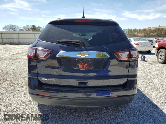 2017 Chevrolet Traverse LS with VIN 1GNKRFED7HJ272555, listed as a Copart auction lot 49005435 with 97,561 mi miles and Salvage Title. Bid and sale history available at DreamBid. Image 6.