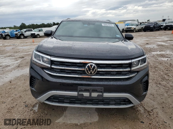 2022 Volkswagen Atlas SE with VIN 1V2KE2CA8NC228780, listed as a Copart auction lot 50834255 with 36,915 mi miles and Salvage title. Bid and sale history available at DreamBid. Image 5.