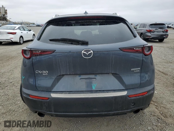 2021 Mazda CX-30 Premium with VIN 3MVDMBDY4MM305004, listed as a Copart auction lot 59947125 with 41,741 mi miles and Salvage title. Bid and sale history available at DreamBid. Image 6.