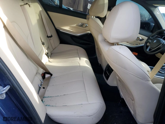 2021 BMW 3 Series 330i xDrive with VIN 3MW5R7J00M8B61086, listed as a Copart auction lot 82925374 with 53,202 mi miles and Non Repairable. Bid and sale history available at carsss.com. Image 10.