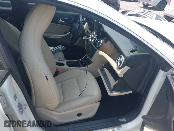 2014 Mercedes-Benz CLA 250 with VIN WDDSJ4EBXEN105295, listed as a IAAI auction lot 42275555 with 88,888 mi miles and . Bid and sale history available at DreamBid. Image 5.