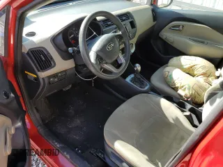 2014 Kia Rio LX with VIN KNADM4A37E6356601, listed as a Copart auction lot 71753504 with 166,142 mi miles and Salvage Title. Bid and sale history available at DreamBid. Image 8.