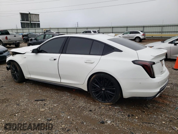 2020 Cadillac CT5 V-Series with VIN 1G6DV5RW3L0136282, listed as a Copart auction lot 60639485 with 47,882 mi miles and Salvage title. Bid and sale history available at DreamBid. Image 2.