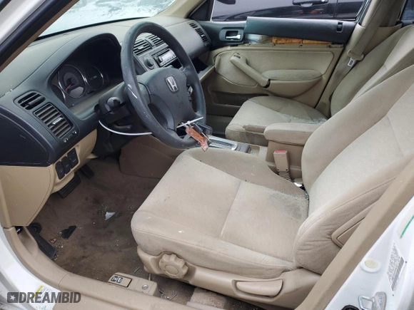 2004 Honda Civic with VIN JHMES96694S017274, listed as a Copart auction lot 73058184 with 181,816 mi miles and Salvage Title. Bid and sale history available at carsss.com. Image 7.