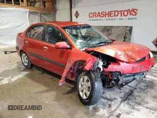 2008 Kia Rio LX with VIN KNADE123186318490, listed as a Copart auction lot 51544285 with Not Provided miles and Salvage Title. Bid and sale history available at DreamBid. Image 4.