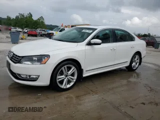 2014 Volkswagen Passat SEL Premium with VIN 1VWCN7A34EC114134, listed as a Copart auction lot 59857395 with 239,770 mi miles and Salvage title. Bid and sale history available at DreamBid. Image 1.