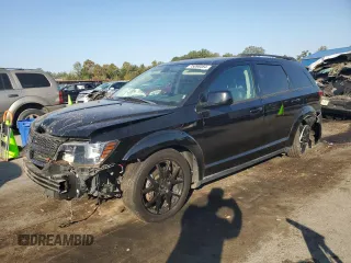 2019 Dodge Journey GT with VIN 3C4PDDEG0KT739262, listed as a Copart auction lot 75898084 with 51,461 mi miles and Salvage Title. Bid and sale history available at DreamBid. Image 1.