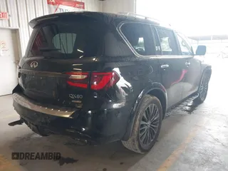 2020 Infiniti QX80 LUXE with VIN JN8AZ2NF3L9700036, listed as a IAAI auction lot 41704457 with 65,848 mi miles. Bid and sale history available at carsss.com. Image 4.