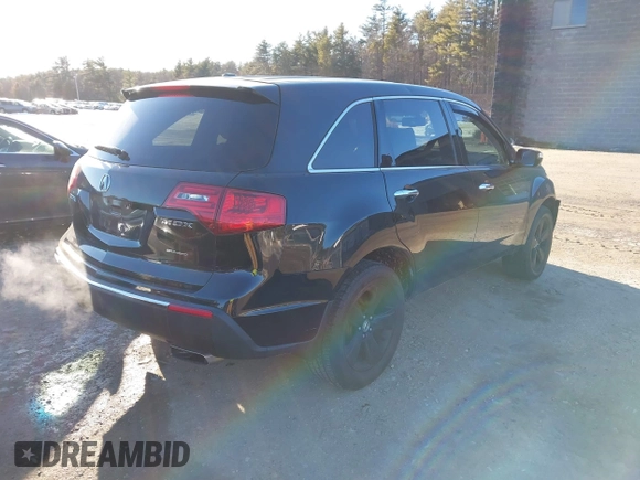 2011 Acura MDX with VIN 2HNYD2H24BH540873, listed as a IAAI auction lot 41451587 with 188,326 mi miles. Bid and sale history available at carsss.com. Image 4.