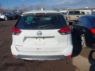 2017 Nissan Rogue S with VIN KNMAT2MT3HP560173, listed as a IAAI auction lot 41661855 with 108,624 mi miles. Bid and sale history available at carsss.com. Image 16.