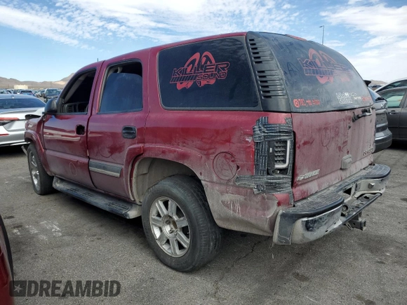 2005 Chevrolet Tahoe LS with VIN 1GNEC13V35R170096, listed as a Copart auction lot 49471625 with Not provided miles and Salvage title. Bid and sale history available at DreamBid. Image 2.