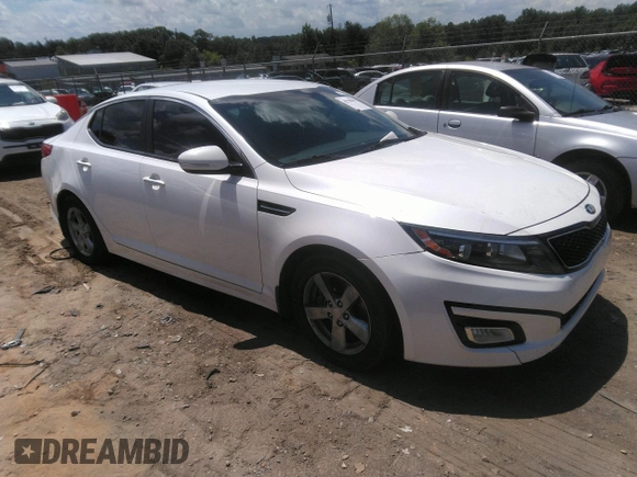 2015 Kia Optima LX with VIN KNAGM4A70F5645049, listed as a IAAI auction lot 42758383 with 214,934 mi miles and . Bid and sale history available at DreamBid. Image 1.