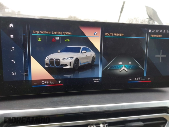 2023 BMW i4 eDrive35 z VIN WBY43AW04PFP70309, wystawiony jako IAAI lot #41745911 z przebiegiem 15 453 mil mil oraz . Historia ofert i sprzedaży dostępna na DreamBid. Obrazek 19.