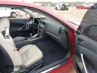 2011 Lexus IS 250 C with VIN JTHFF2C26B2514815, listed as a IAAI auction lot 42465891 with 186,673 mi miles and . Bid and sale history available at DreamBid. Image 5.