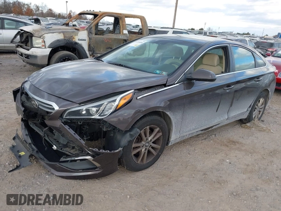 2015 Hyundai Sonata SE with VIN 5NPE24AF0FH040682, listed as a IAAI auction lot 40789480 with 144,741 mi miles and . Bid and sale history available at DreamBid. Image 17.