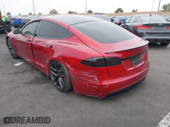 2023 Tesla Model S Plaid с VIN 5YJSA1E69PF510559, выставлен на аукционе IAAI как лот 42164885 с пробегом 28 200 миль миль и . История ставок и продаж доступна на DreamBid. Изображение 3.