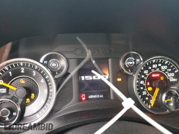 2019 Ram 1500 Tradesman with VIN 1C6RRECT3KN737951, listed as a Copart auction lot 42994725 with 68,969 mi miles and Non repairable. Bid and sale history available at DreamBid. Image 9.