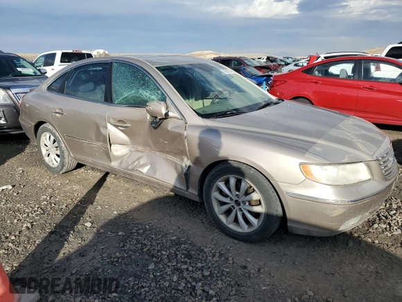 2007 Hyundai Azera SE z VIN KMHFC46F47A187747, wystawiony jako Copart lot #80963194 z przebiegiem 113 742 mil mil oraz Szkoda całkowita • Salvage title. Historia ofert i sprzedaży dostępna na DreamBid. Obrazek 4.