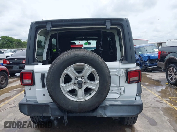 2019 Jeep Wrangler Unlimited Sport S with VIN 1C4HJXDN3KW689739, listed as a IAAI auction lot 42358604 with 73,271 mi miles and . Bid and sale history available at DreamBid. Image 17.