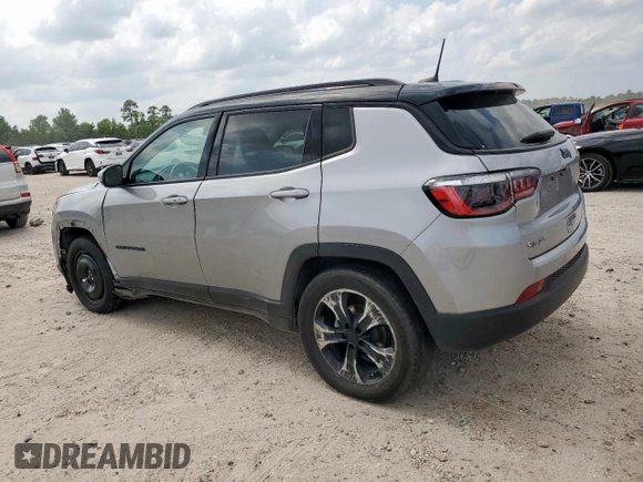 2021 Jeep Compass Altitude with VIN 3C4NJCBB2MT532314, listed as a Copart auction lot 57624295 with 55,329 mi miles and Salvage title. Bid and sale history available at DreamBid. Image 2.