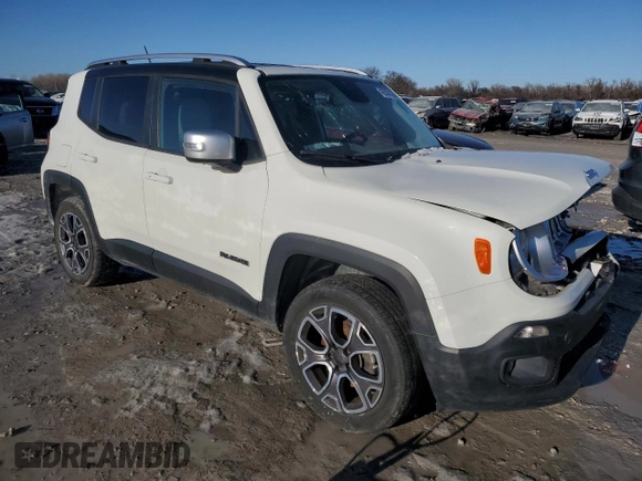 2015 Jeep Renegade Limited with VIN ZACCJBDT0FPB59788, listed as a Copart auction lot 42607025 with 60,191 mi miles and Salvage Title. Bid and sale history available at DreamBid. Image 4.