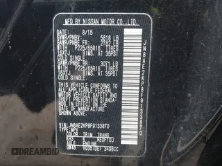 2015 Nissan Quest SV z VIN JN8AE2KP8F9133870, wystawiony jako IAAI lot #41735267 z przebiegiem 213 626 mil mil oraz . Historia ofert i sprzedaży dostępna na DreamBid. Obrazek 9.