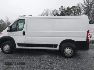 2023 Ram ProMaster Cargo with VIN 3C6LRVVG3PE603829, listed as a IAAI auction lot 41682802 with 8,408 mi miles and . Bid and sale history available at DreamBid. Image 13.