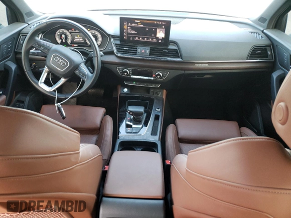 2023 Audi Q5 S line Premium Plus with VIN WA1E2AFY1P2052989, listed as a Copart auction lot 61967035 with 15,156 mi miles and Salvage title. Bid and sale history available at DreamBid. Image 8.