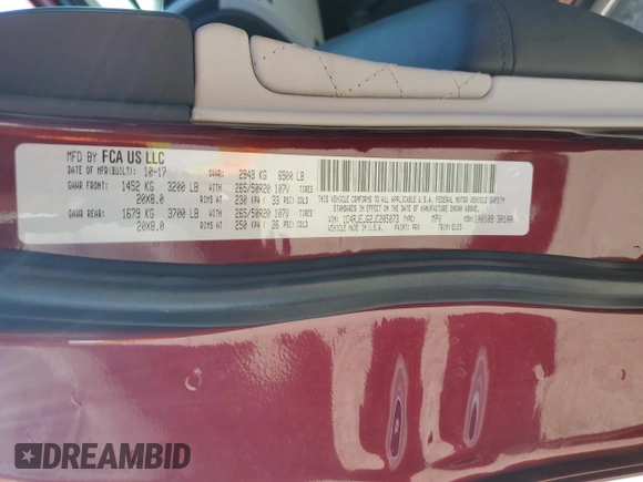 2018 Jeep Grand Cherokee Summit with VIN 1C4RJEJG2JC205073, listed as a Copart auction lot 52684975 with 29,655 mi miles and Salvage title. Bid and sale history available at DreamBid. Image 14.