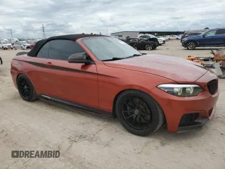 2018 BMW 2 Series M240i with VIN WBA2N1C51JVC28147, listed as a Copart auction lot 71616554 with 54,819 mi miles and Non Repairable. Bid and sale history available at carsss.com. Image 4.
