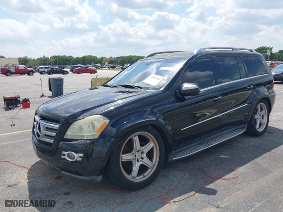 2009 Mercedes-Benz GL-Class 5.5L with VIN 4JGBF86E49A458359, listed as a IAAI auction lot 41808818 with 114,048 mi miles. Bid and sale history available at carsss.com. Image 2.