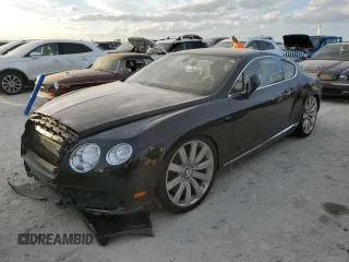 2013 Bentley Continental GT with VIN SCBFT7ZA4DC083123, listed as a Copart auction lot 75113674 with Not Provided miles and Salvage Title. Bid and sale history available at DreamBid. Image 1.