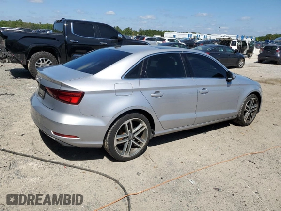 2019 Audi A3 Sedan Premium with VIN WAUAUGFF8K1016034, listed as a Copart auction lot 53133225 with 84,369 mi miles and Non Repairable. Bid and sale history available at carsss.com. Image 3.