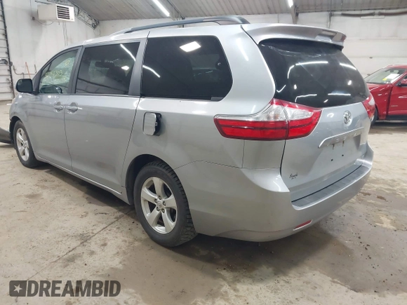 2015 Toyota Sienna LE AAS with VIN 5TDKK3DC9FS622028, listed as a IAAI auction lot 42740303 with 132,529 mi miles and . Bid and sale history available at DreamBid. Image 3.