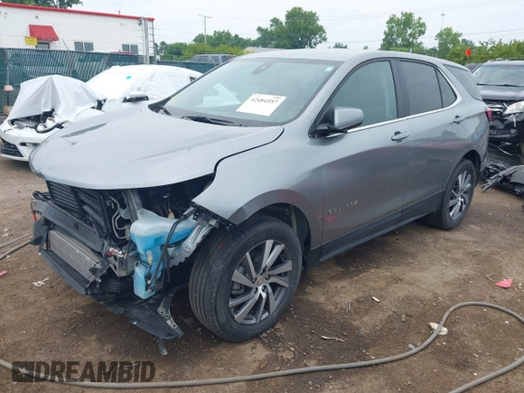 2023 Chevrolet Equinox LT with VIN 3GNAXUEG4PS178128, listed as a IAAI auction lot 42484557 with 56,496 mi miles and . Bid and sale history available at DreamBid. Image 2.