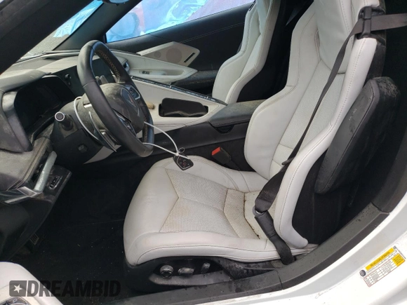 2022 Chevrolet Corvette 2LT with VIN 1G1YB2D46N5116389, listed as a Copart auction lot 45429855 with 0 mi miles and Salvage Title. Bid and sale history available at carsss.com. Image 7.