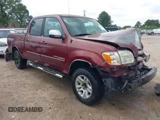 2005 Toyota Tundra SR5 with VIN 5TBET34105S489742, listed as a IAAI auction lot 42107549 with 206,189 mi miles and . Bid and sale history available at DreamBid. Image 1.