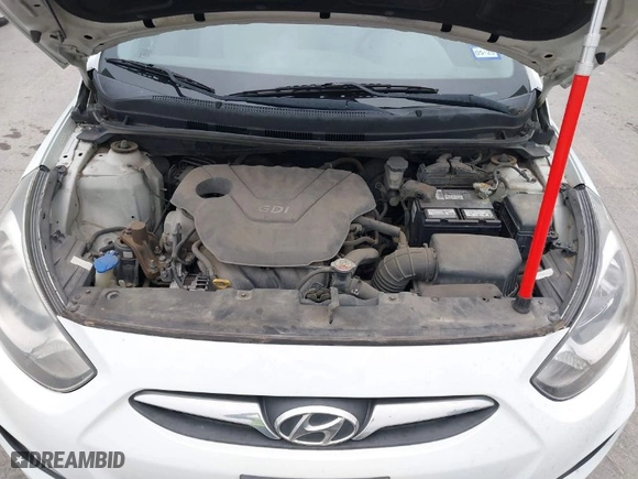 2012 Hyundai Accent GS with VIN KMHCT5AE4CU051716, listed as a IAAI auction lot 41692287 with 173,861 mi miles. Bid and sale history available at carsss.com. Image 10.