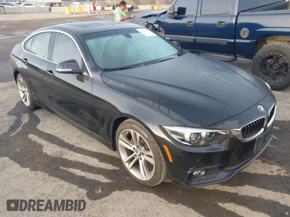 2019 BMW 4 Series 430i with VIN WBA4J1C53KBM17029, listed as a IAAI auction lot 41933607 with 54,107 mi miles and . Bid and sale history available at DreamBid. Image 1.