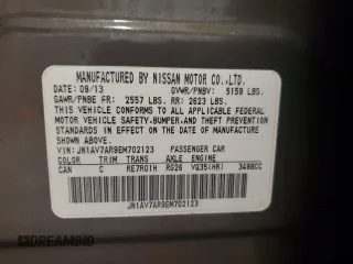 2014 Infiniti Q50 Hybrid Sport with VIN JN1AV7AR9EM702123, listed as a Copart auction lot 50310765 with 134,433 mi miles and Salvage Title. Bid and sale history available at DreamBid. Image 12.
